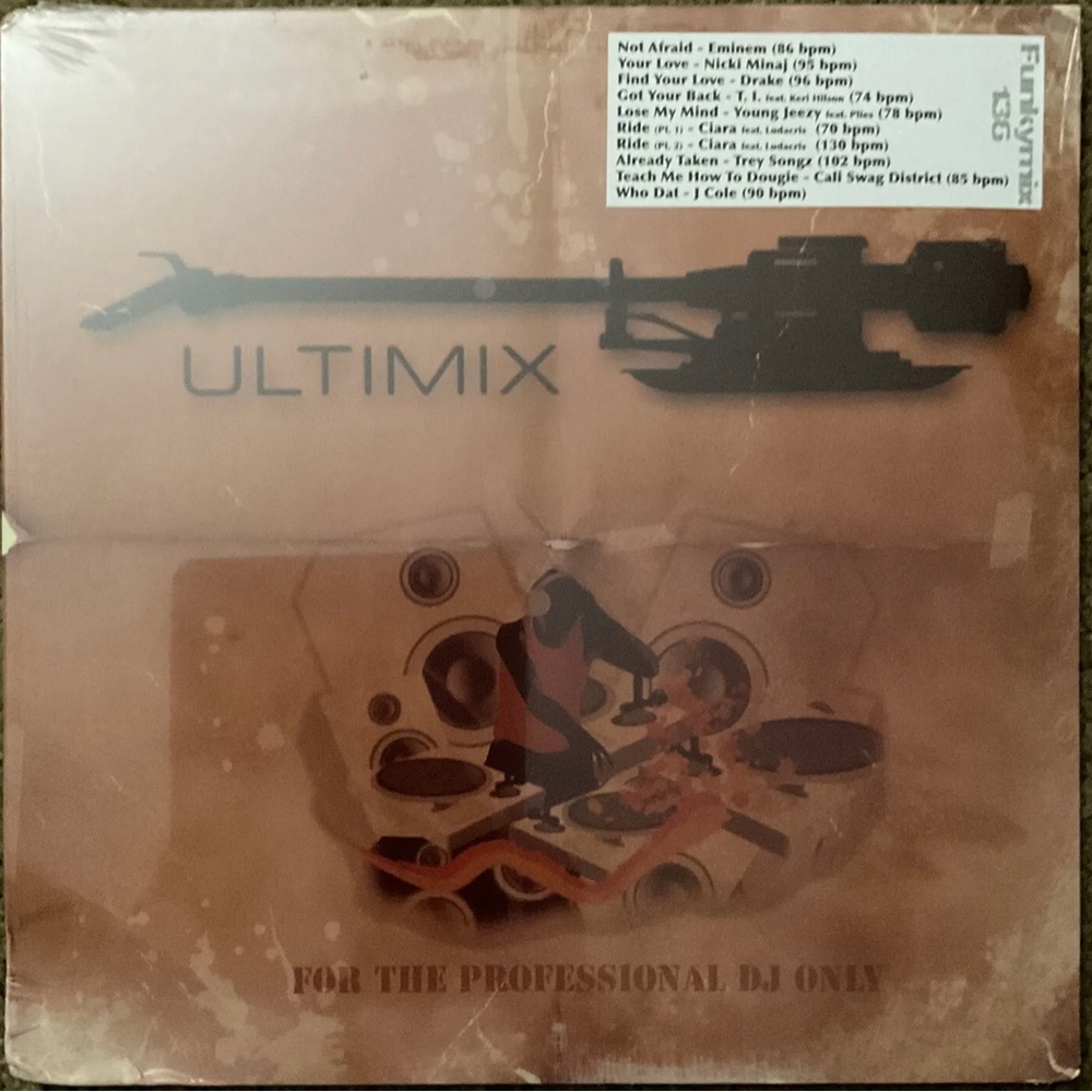 Funkymix 136 double dj Vinyl records Eminem Minaj Jeezy Ciara Songz Cali…